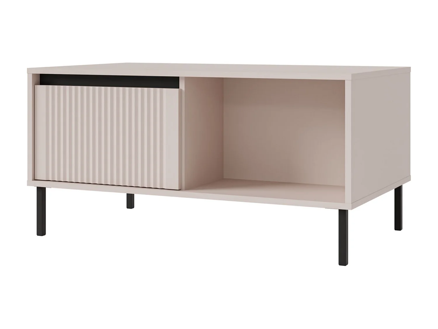 Salontafel met 2 lades - 100 cm - Beige - OSAKA