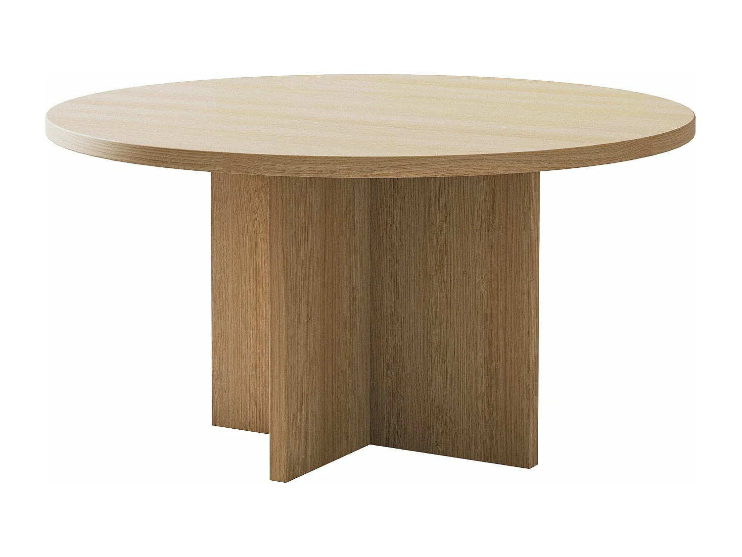 Couchtisch - rund 76x76 cm - Holzoptik Eiche Lindberg - OVO