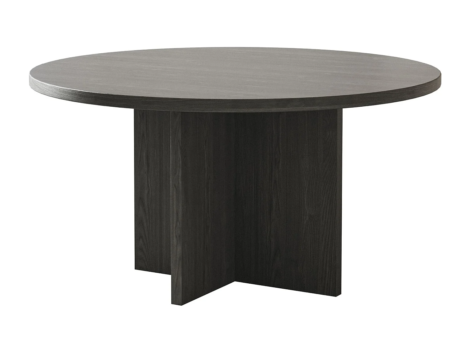 Table basse ronde - OVO - 76x76 - couleur du bois de frêne Portland
