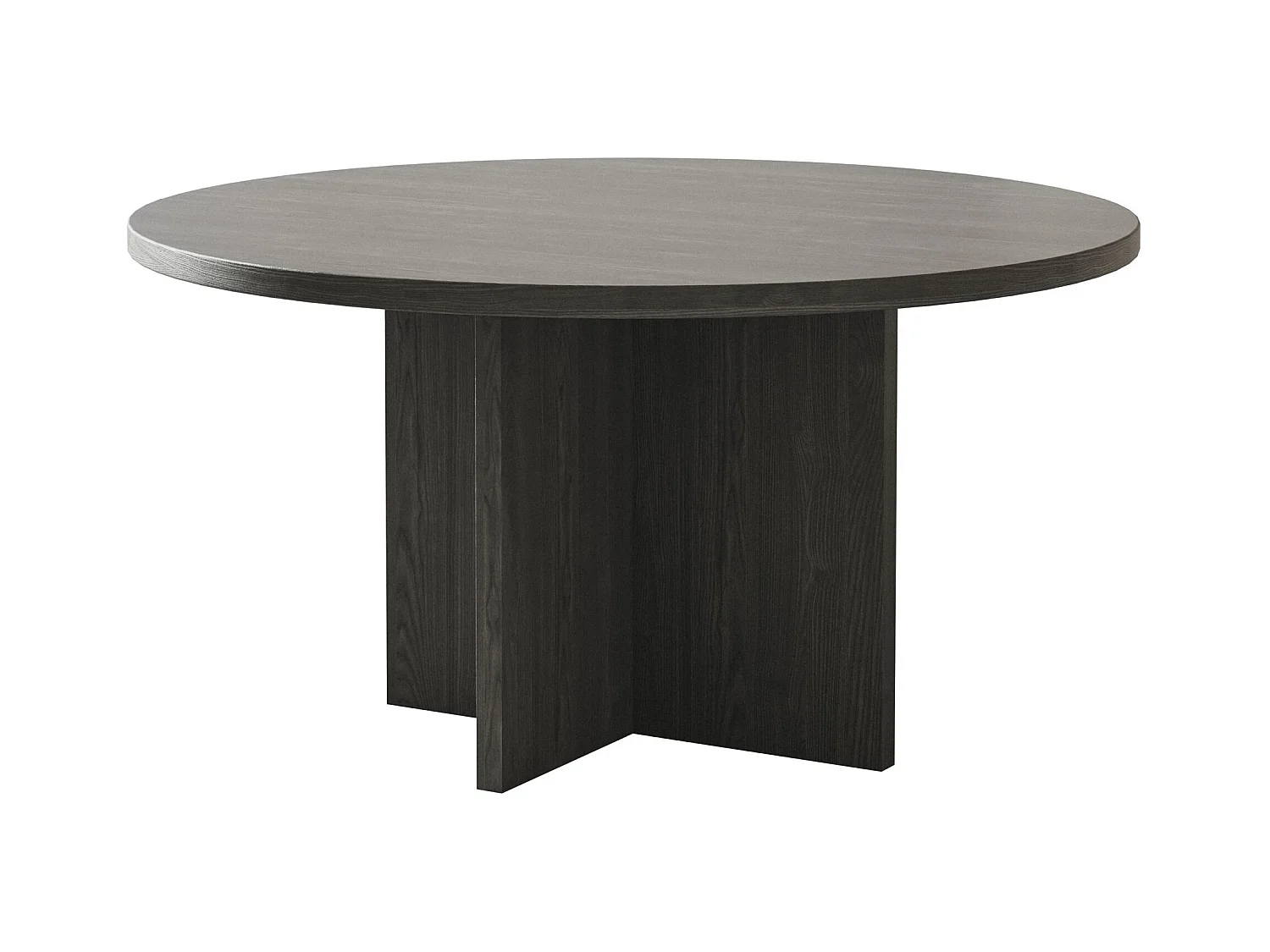 Table basse ronde - OVO - 76x76 - couleur du bois de frêne Portland