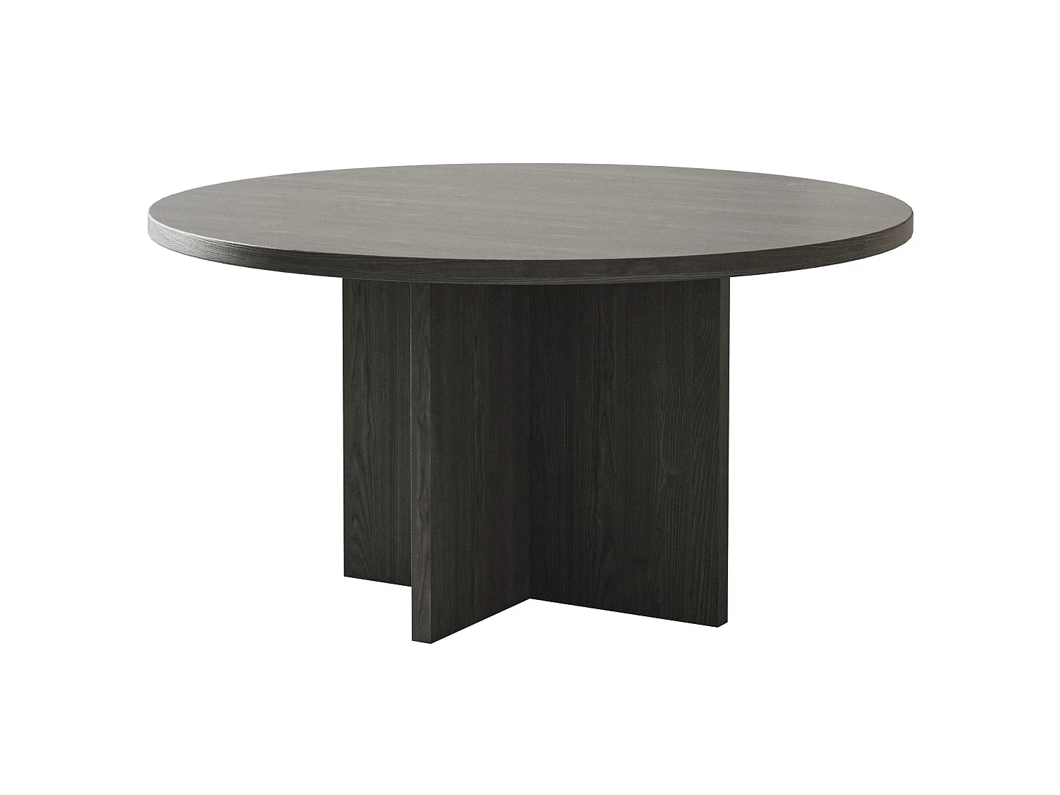 Table basse ronde - OVO - 76x76 - couleur du bois de frêne Portland
