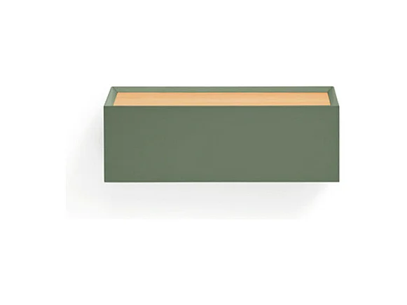 Arista - Table de chevet 1 tiroir murale en bois  - Vert amande
