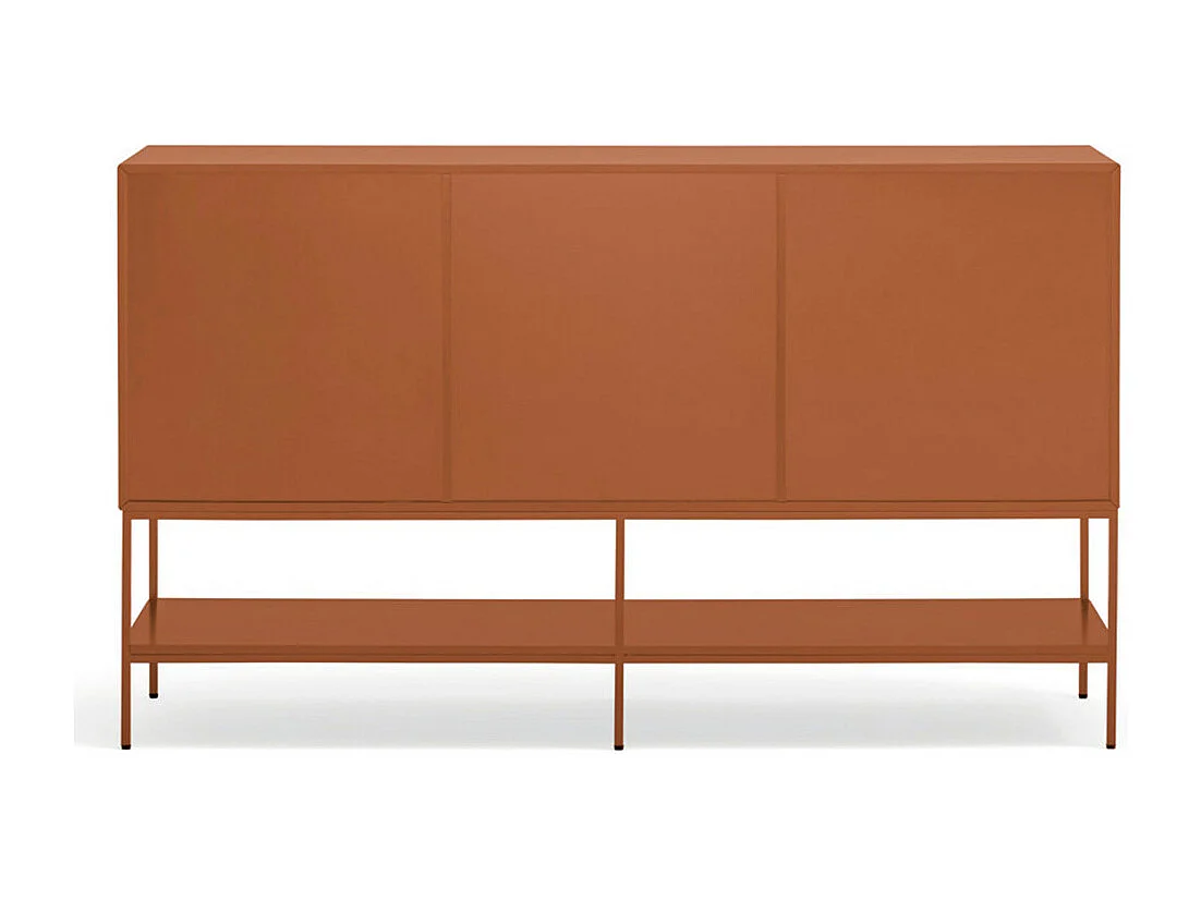 Platt - Buffet 2 portes en bois et métal  L166cm - Marron argile