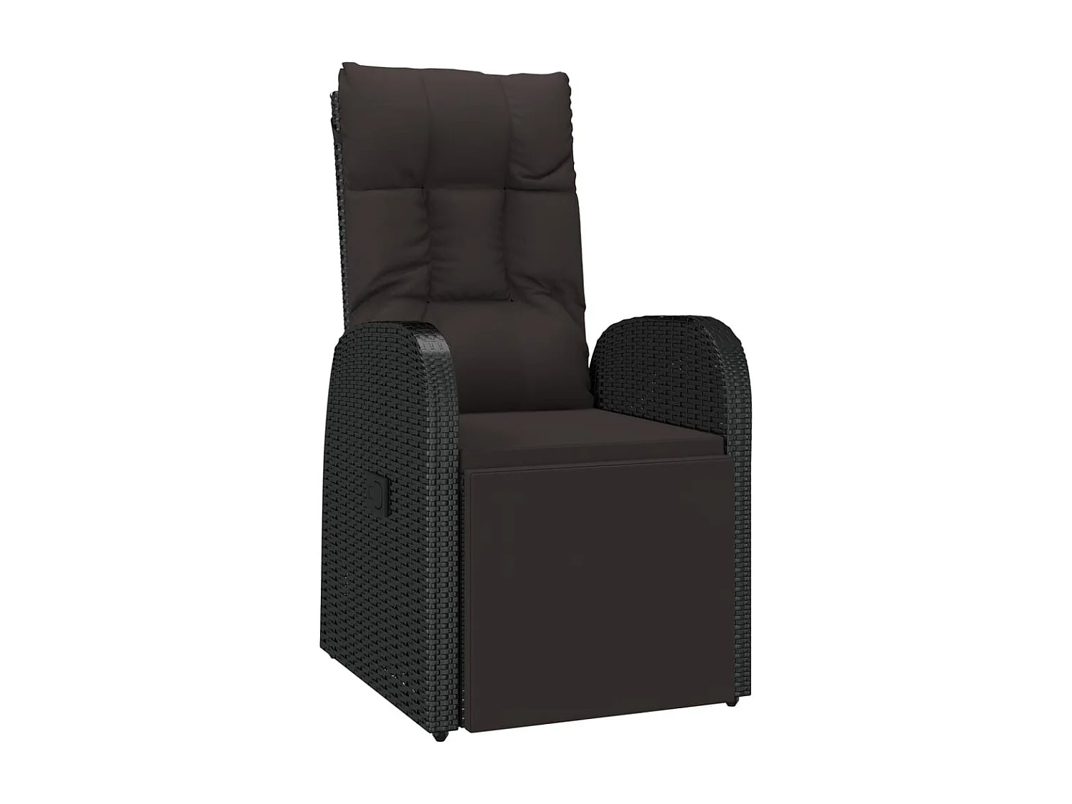 9-delige Tuinset poly rattan zwart