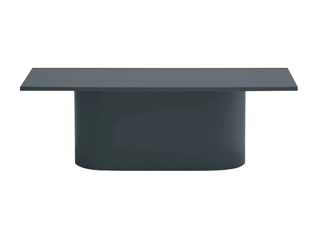 Totem - Table basse en bois et métal - Gris anthracite