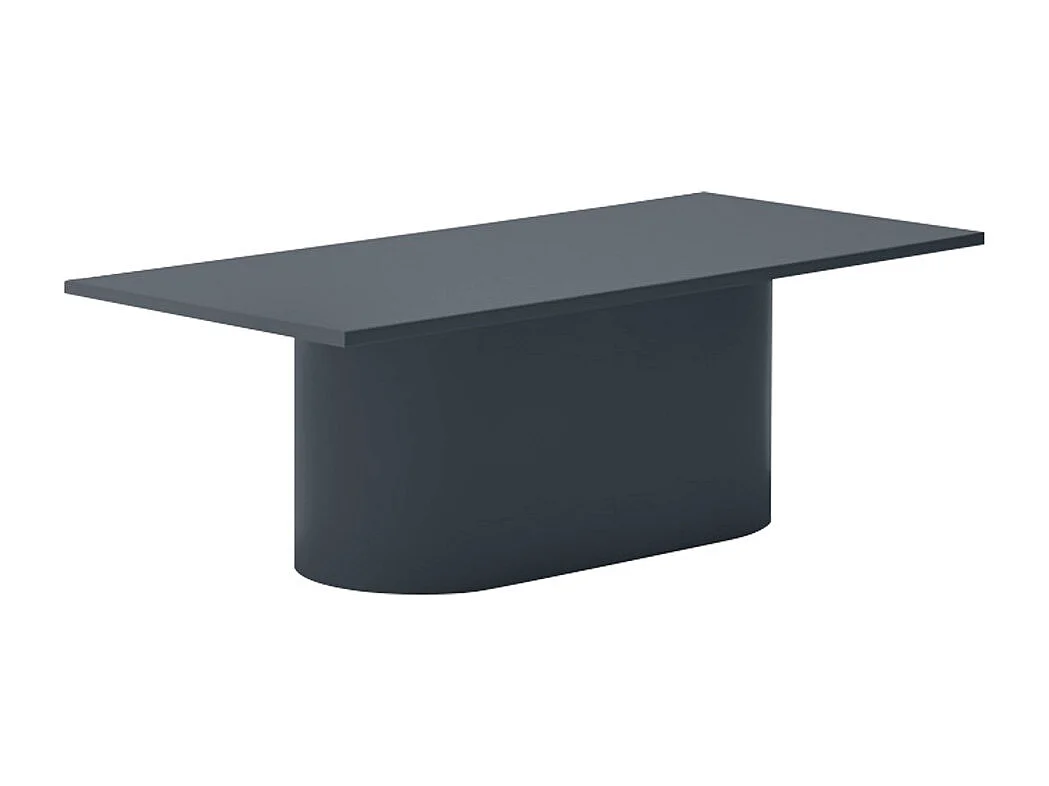 Totem - Table basse en bois et métal - Gris anthracite