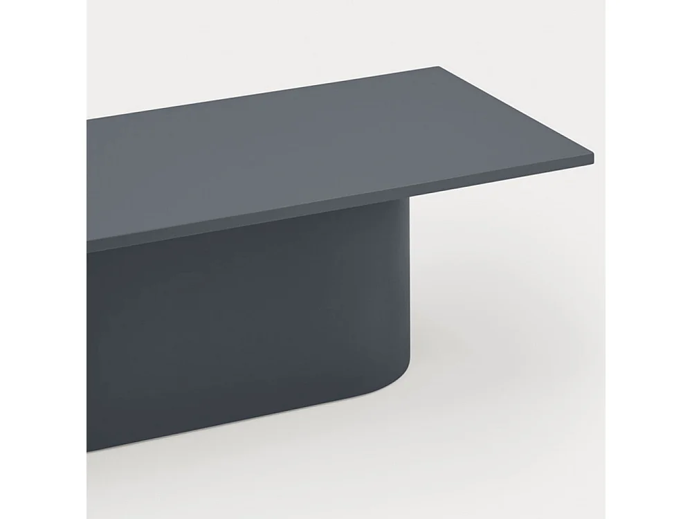 Totem - Table basse en bois et métal - Gris anthracite