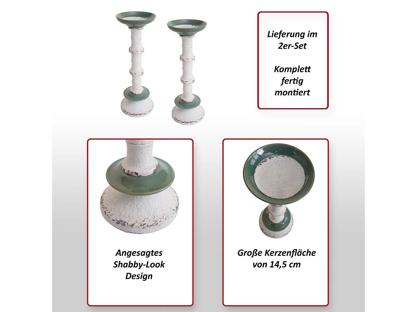 Lot de 2 bougeoirs MCW-N35