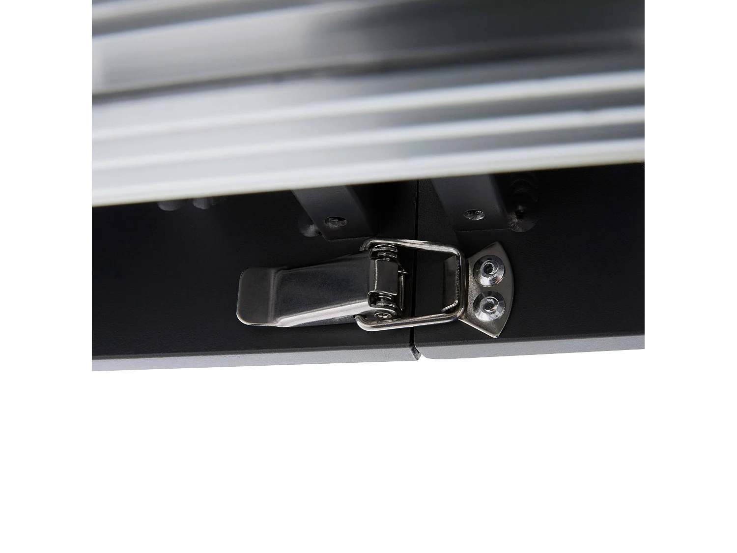 Uitschuifbare tuintafel 52/260 cm in grijs aluminium