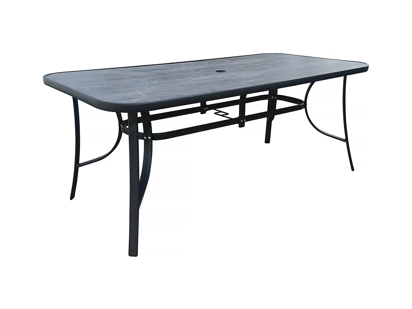 Table de jardin "Cordoba" - Phoenix - 8 places - Gris effet marbre