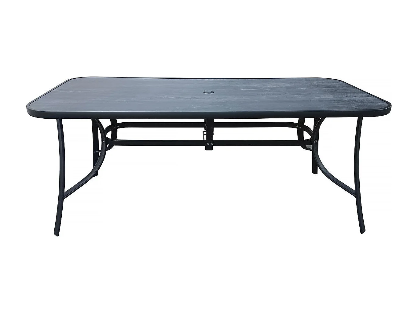 Table de jardin "Cordoba" - Phoenix - 8 places - Gris effet marbre