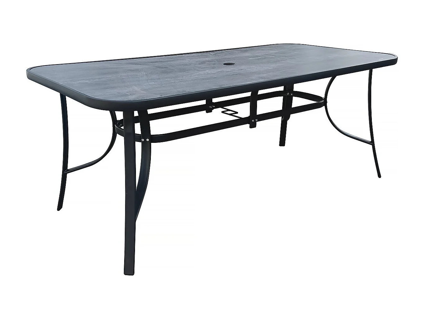 Table de jardin "Cordoba" - Phoenix - 8 places - Gris effet marbre