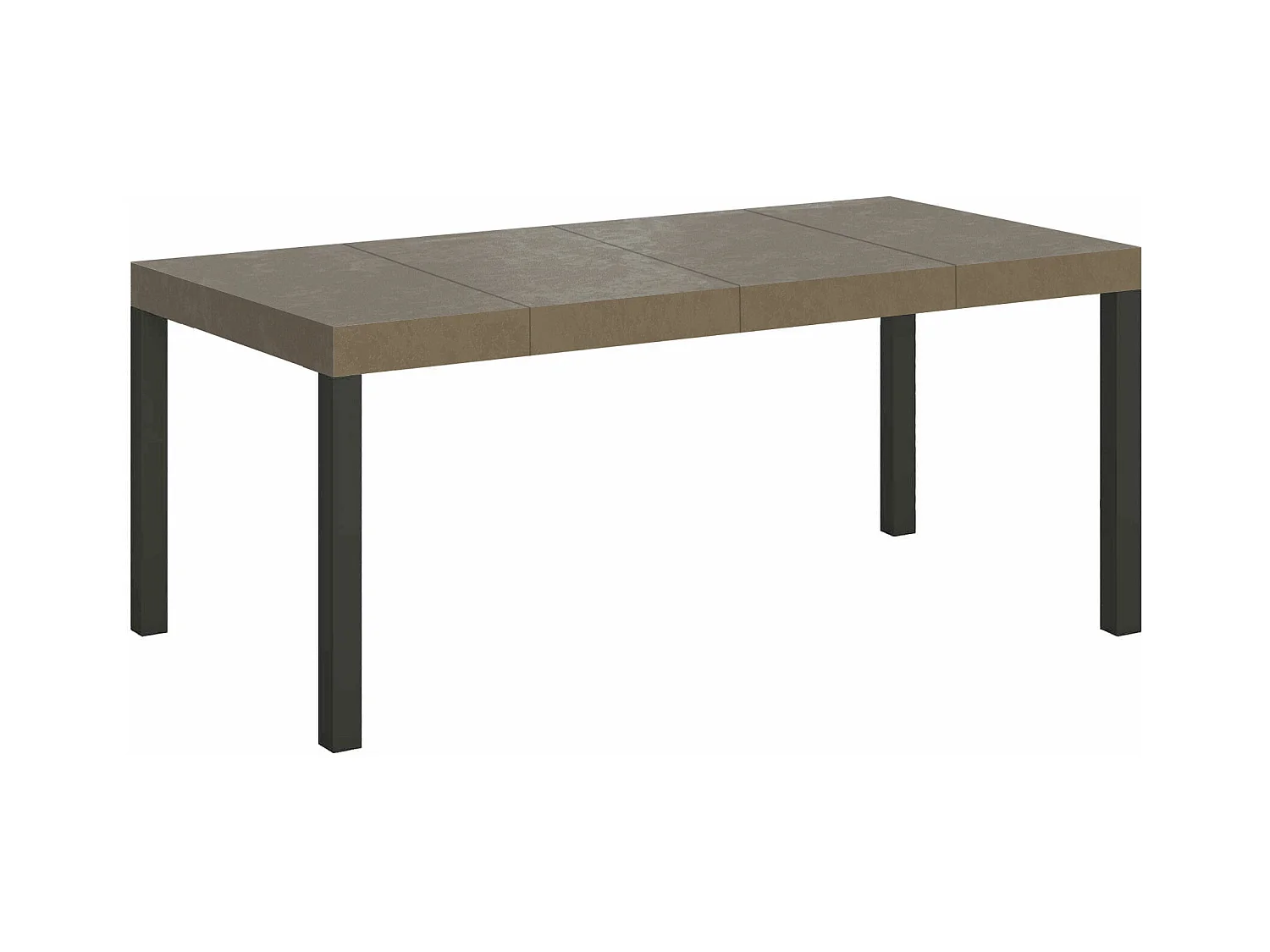 Everyday Premium 90/246x90 cm uitschuifbare tafel in duifgrijs met antraciet poten