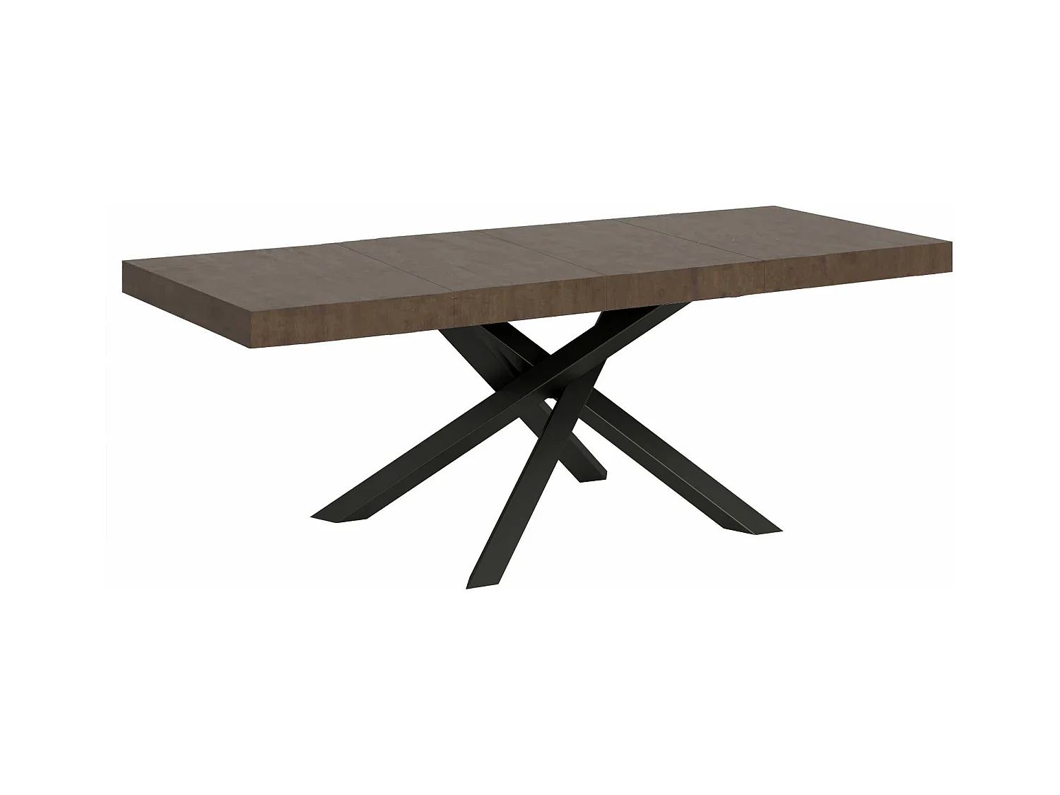 Ausziehtisch 200/304x90 cm Volantis Premium Walnuss Beine anthrazit
