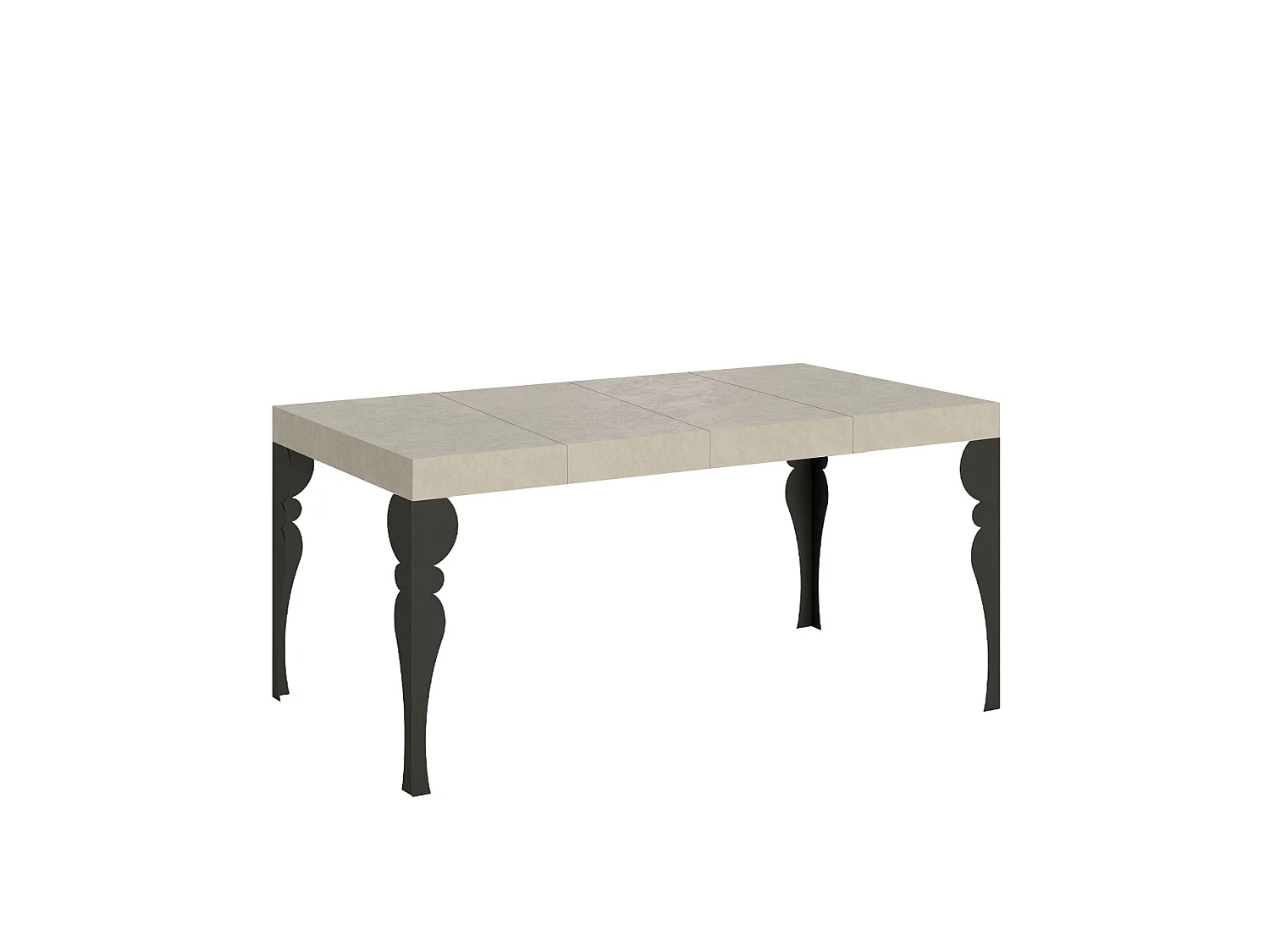 Paxon Premium Cashmere Extendable Table 140/400x90 cm with Anthracite Legs