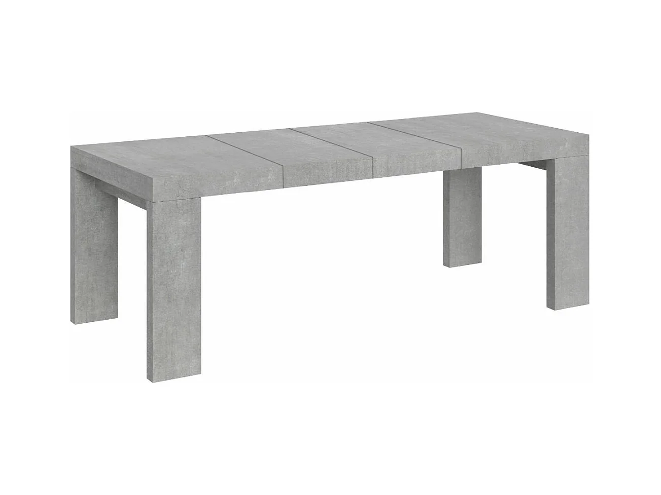 Roxell Premium Ausziehtisch 180/440x90 cm Beton