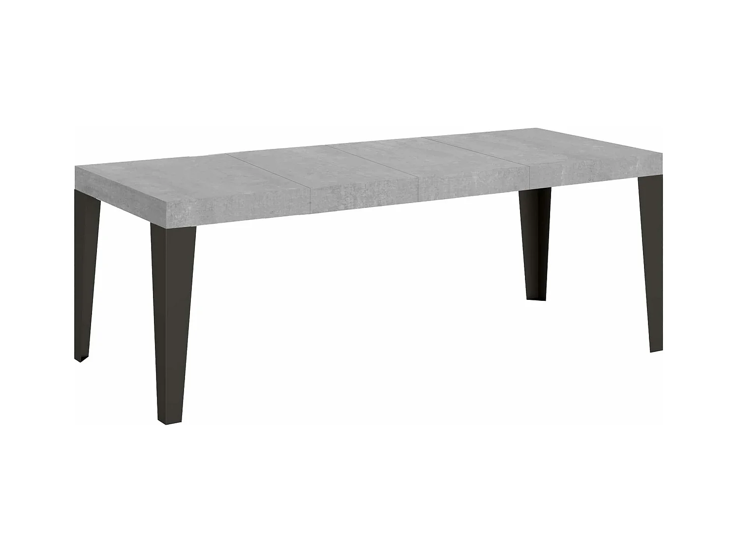 Ausziehtisch 200/460x90 cm Flame Premium Beton Beine anthrazit