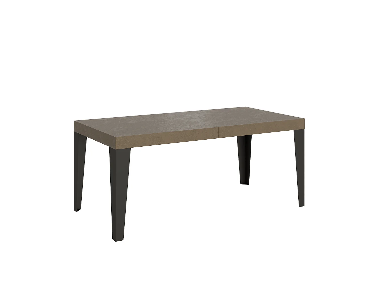 Udtræksbord 200/460x90 cm Flame Premium duegrå med antracitben