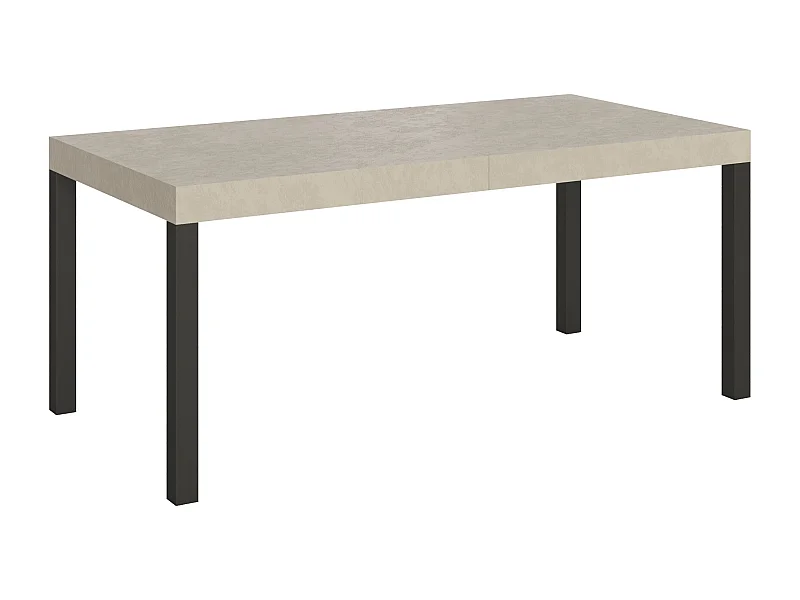 Uitschuifbare tafel 180/440x90 cm Everyday Premium kasjmier antraciet poten