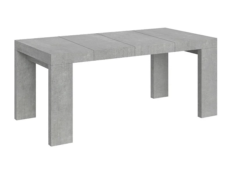 Table extensible 90x140/400 cm Roxell Premium Gris Béton