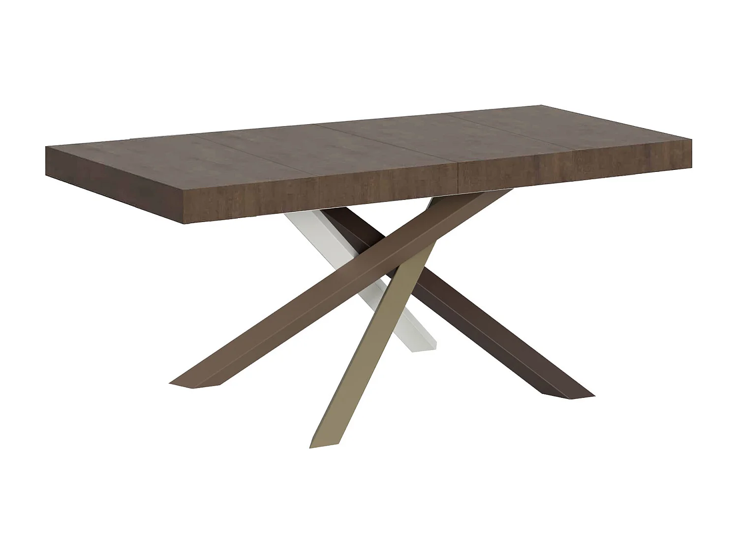 Extendable table 140/400x90 cm Volantis Premium walnut multicolored legs 4/C