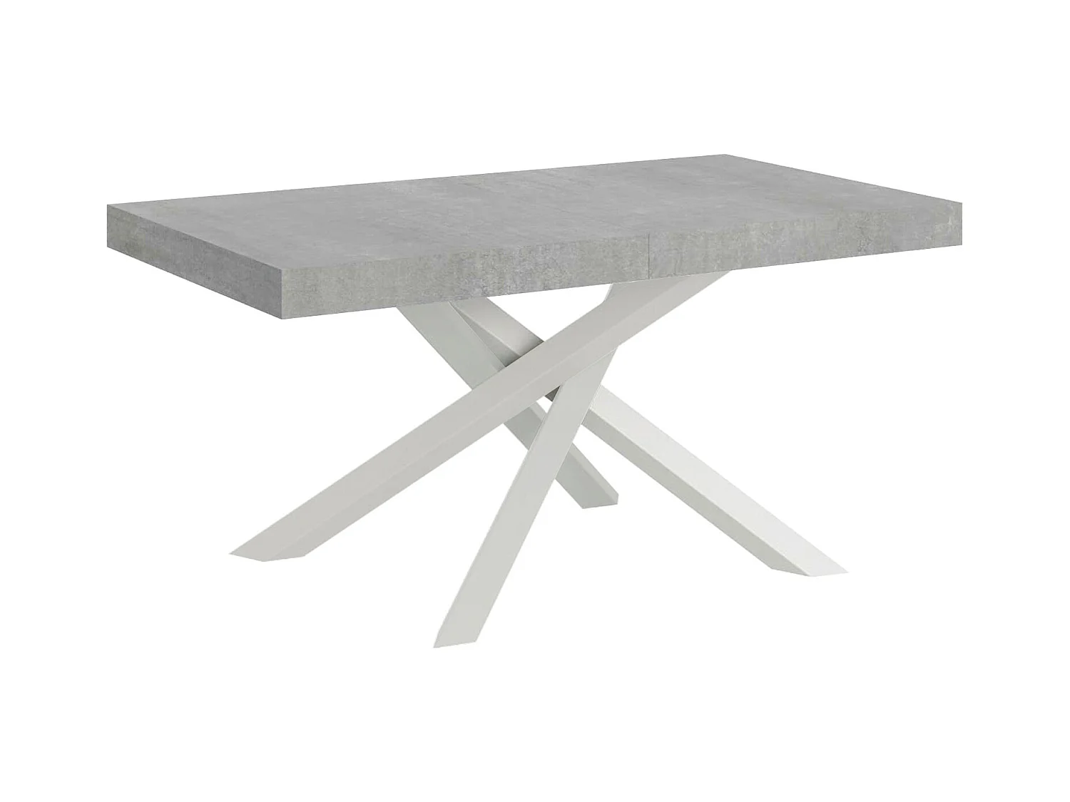 Stół rozkładany Volantis Premium 180/440x90 cm, nogi betonowe białe