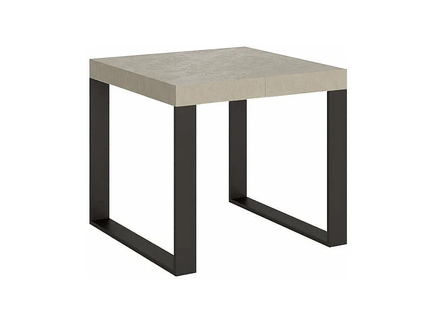 Ausziehtisch 90/246x90 cm Tecno Premium Kaschmir Beine anthrazit