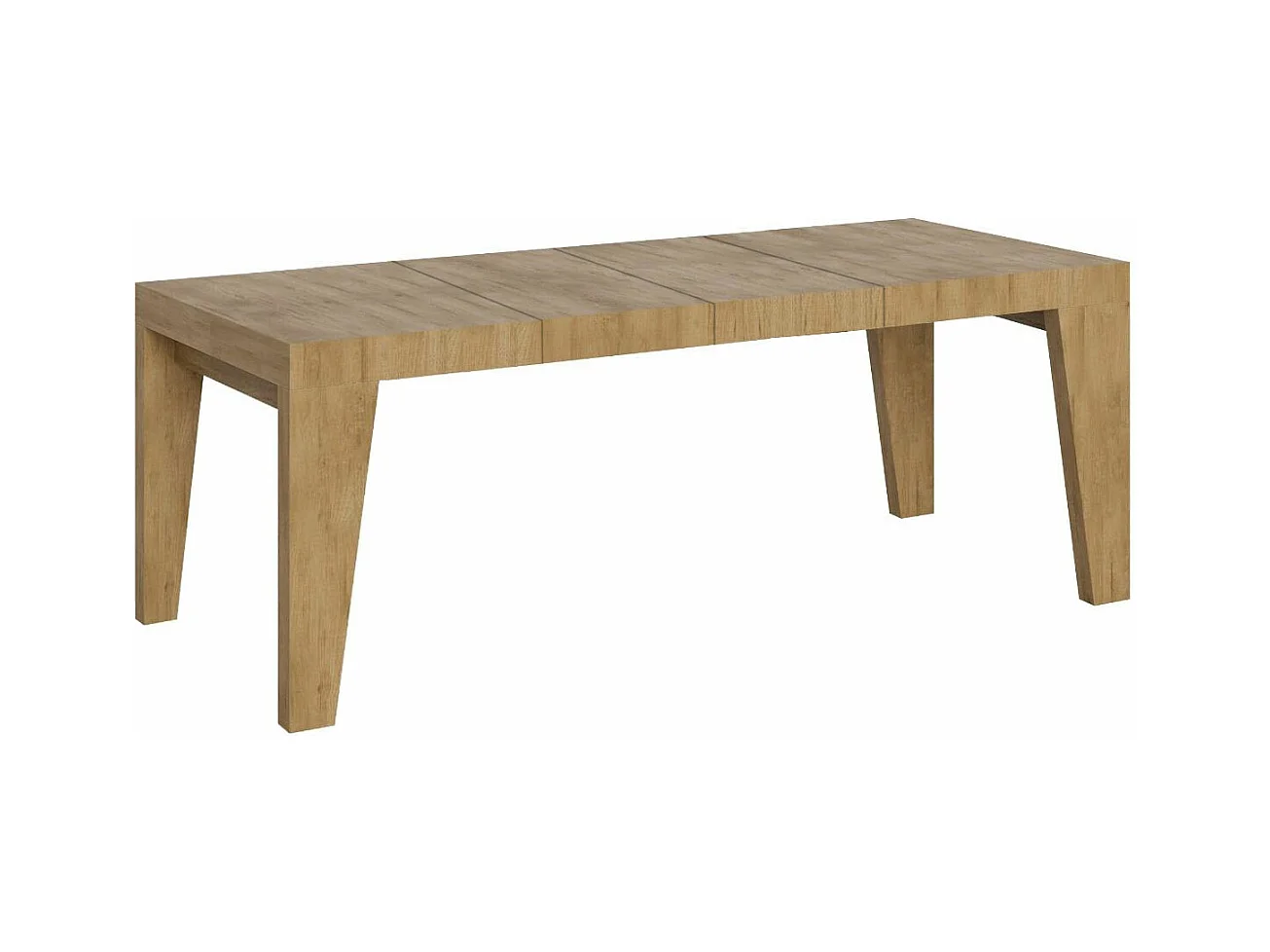 Uitschuifbare tafel 200/304x90 cm Naxy Premium natuurlijk eiken