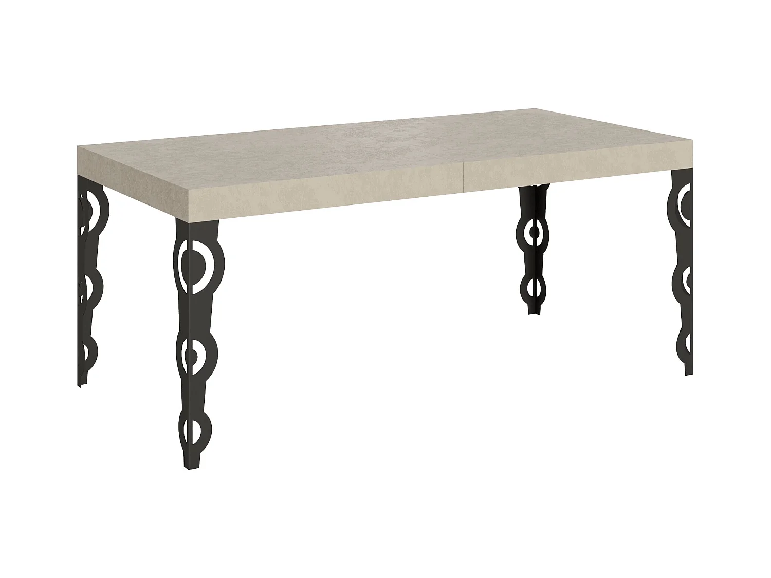 Rozkładany stół Karamay Premium Cashmere 180/284x90 cm z nogami w kolorze antracytowym
