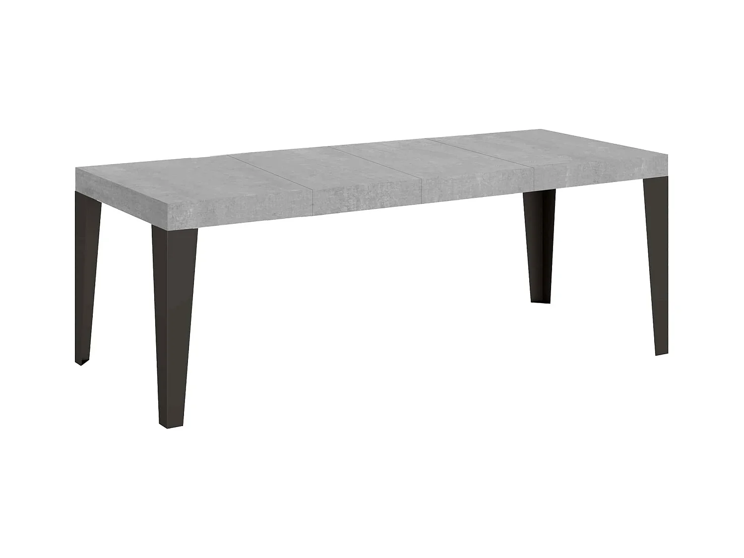 Ausziehtisch 200/304x90 cm Flame Premium Beton Beine in Anthrazit