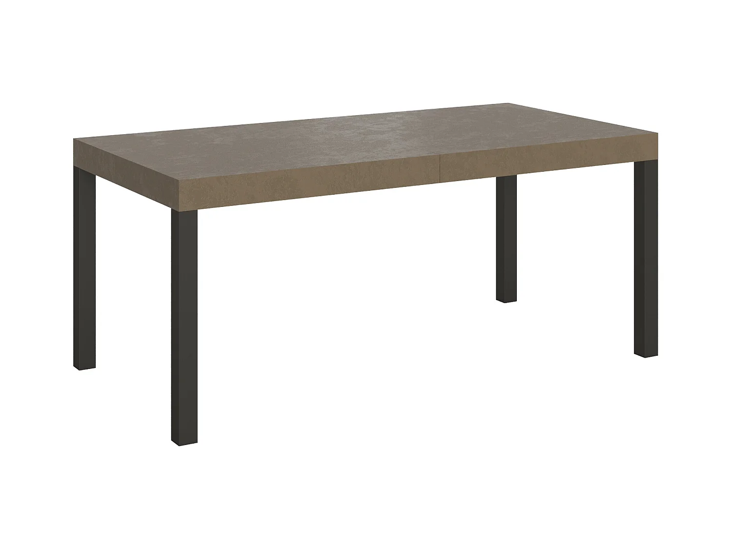 Everyday Premium Ausziehtisch 200/304x90 cm taubengrau mit anthrazitfarbenen Beinen