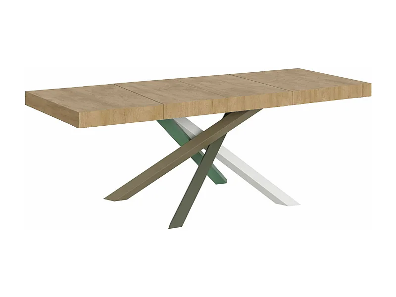 Mesa extensible 90x180/440 cm Volantis Premium Roble Natural estructura multicolor 4/A