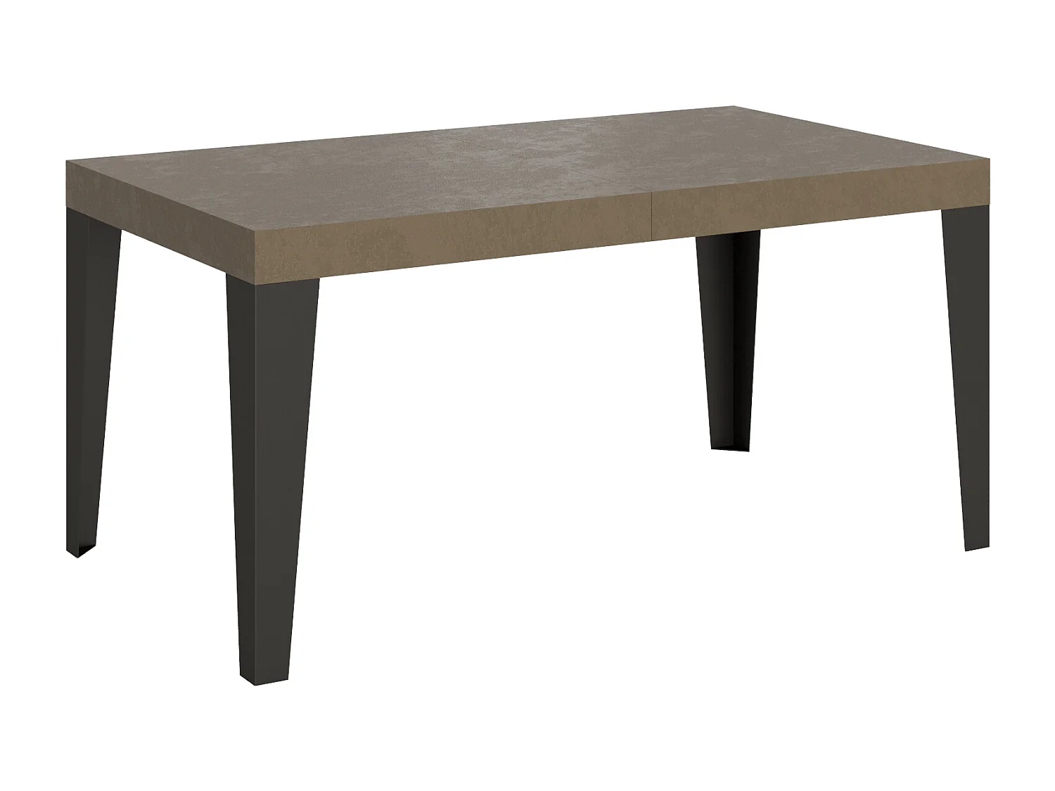 Udtræksbord 160/420x90 cm Flame Premium duegrå med antracitben