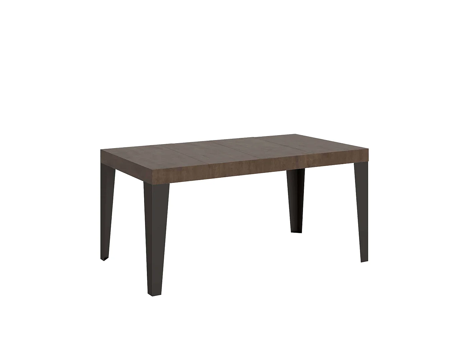 Mesa extensível 140/400x90 cm Flame Premium nogueira pés antracite