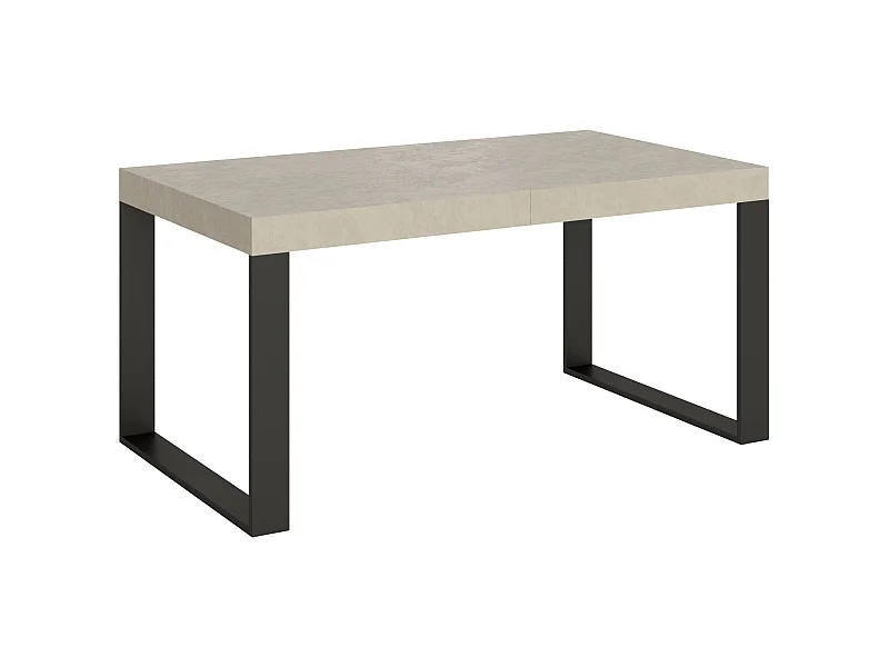 Ausziehtisch 160/420x90 cm Tecno Premium Kaschmir Beine anthrazit