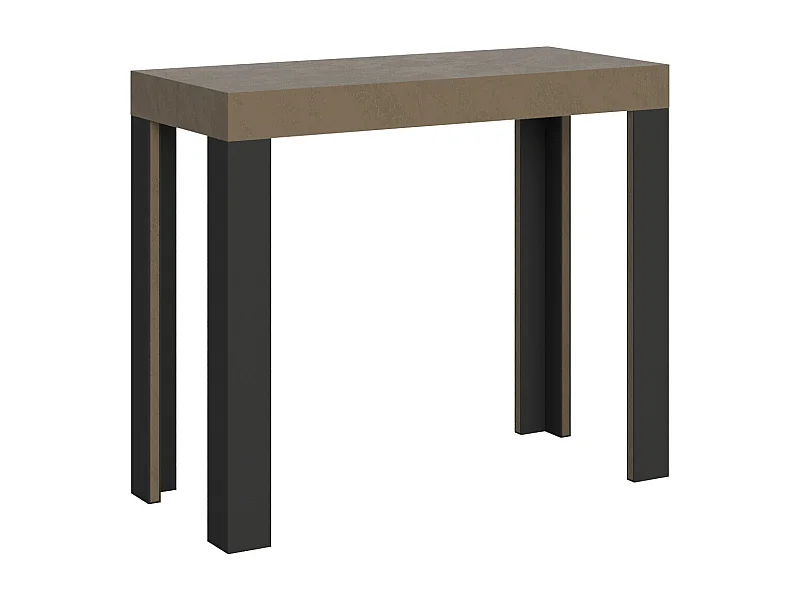 Itamoby Consolle allungabile 90x40/300 cm Linea Tortora telaio Antracite