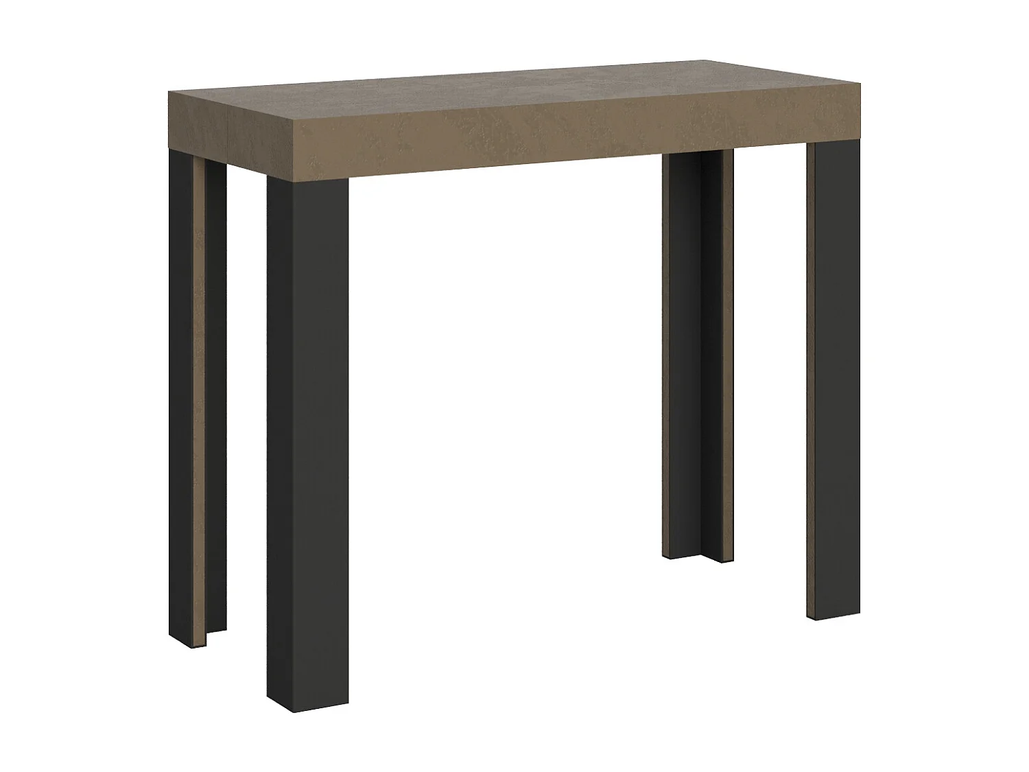 Itamoby Consolle allungabile 90x40/196 cm Linea Small Tortora telaio Antracite