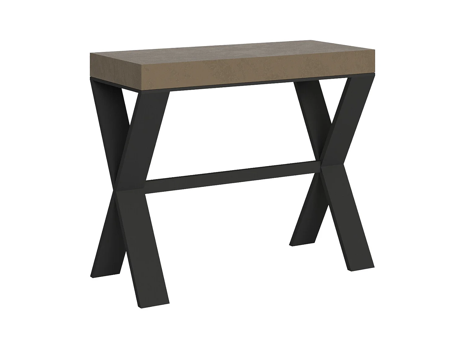 Itamoby Consolle allungabile 90x40/300 cm Xenia Tortora telaio Antracite