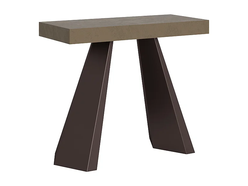 Console extensible 90x40/300 cm Diamante Premium Taupe cadre Ours