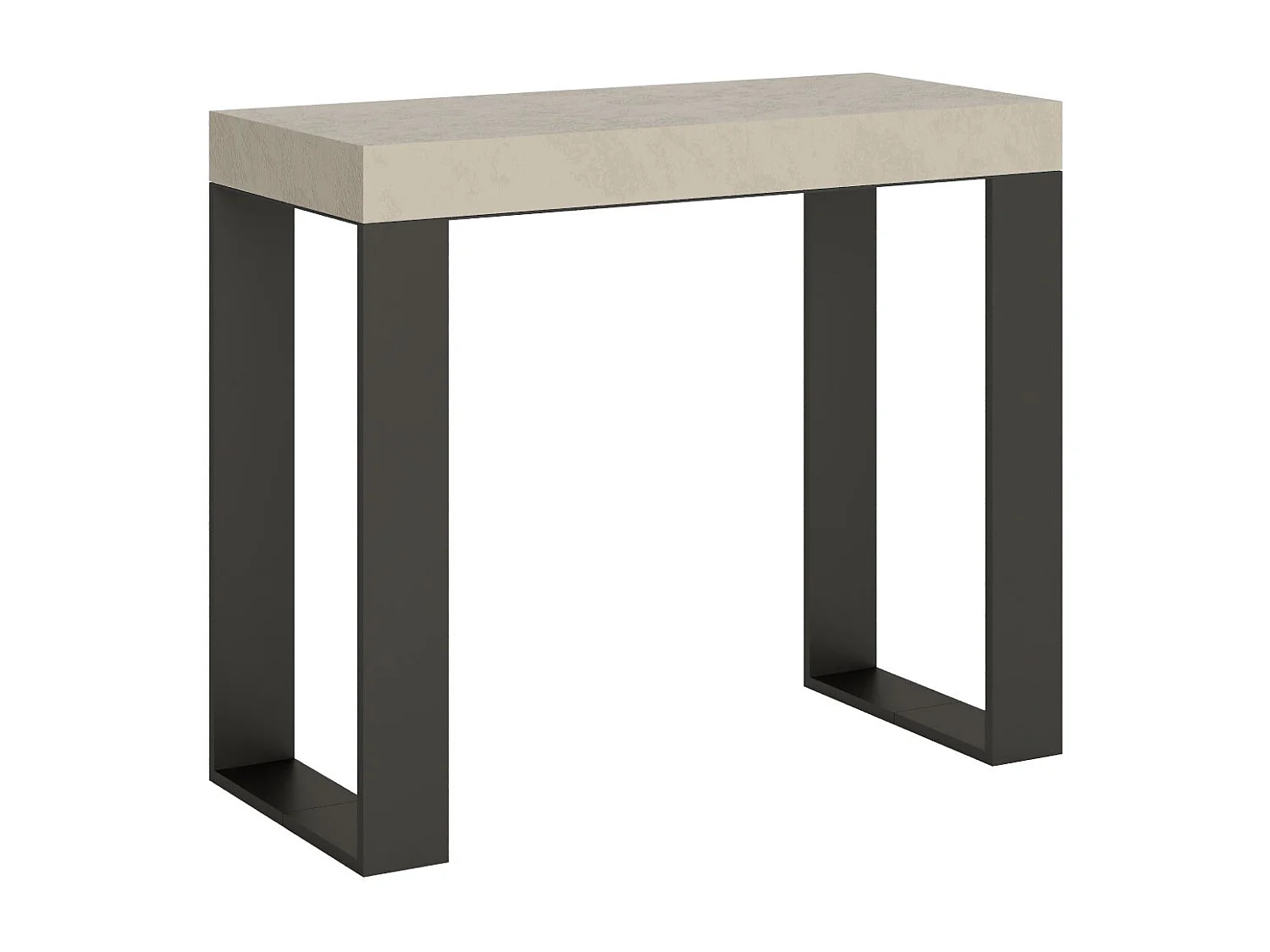 Rozkładany stół konsolowy 90x40/300 cm Tecno Premium kaszmir