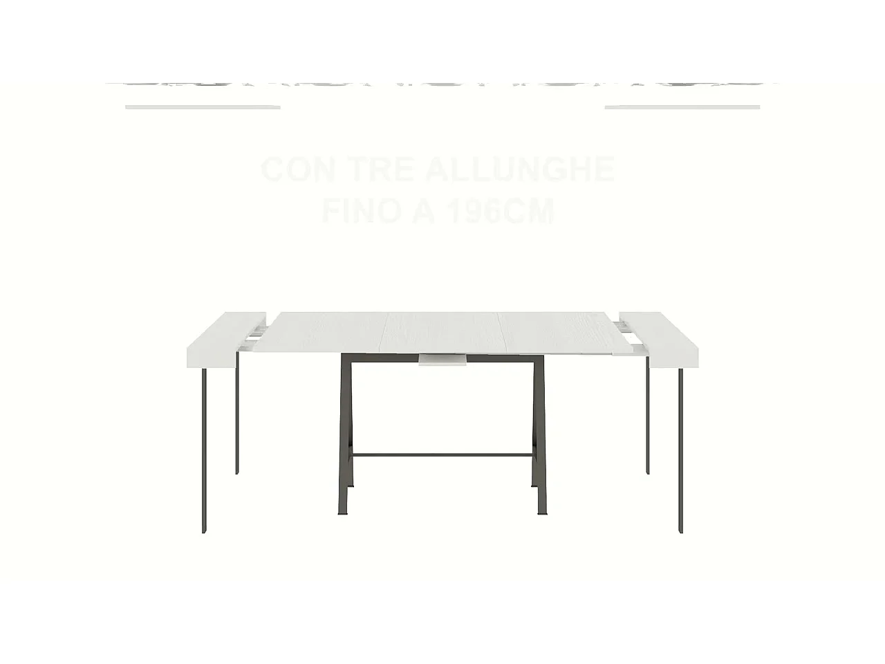 Consolle allungabile 90x40/300 cm Banco cashmere