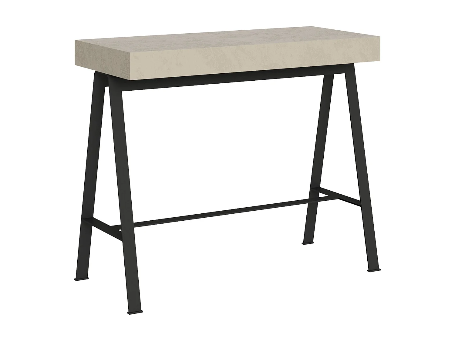 Mesa consola extensível 90x40/300 cm Banco Cachemira quadro Antracite