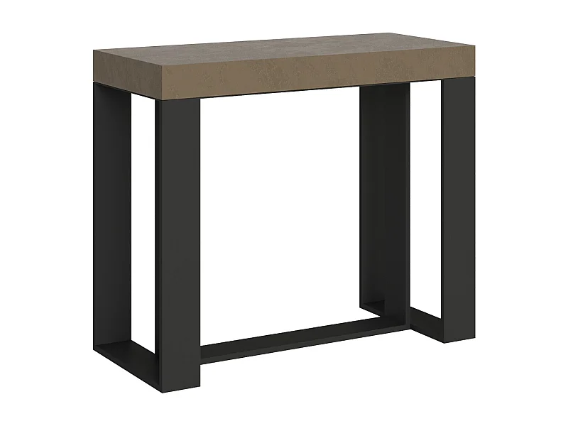 Itamoby Consolle allungabile 90x40/300 cm Futura Tortora telaio Antracite
