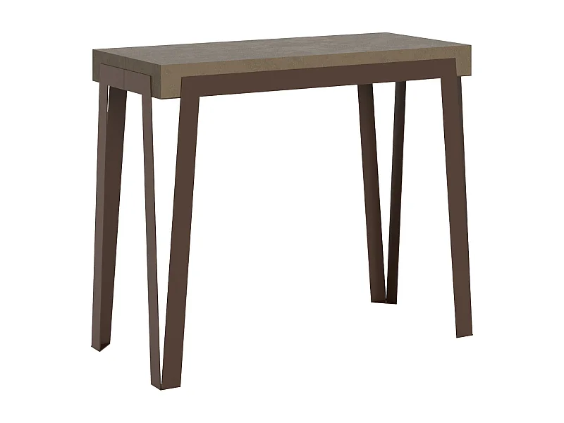 Itamoby Consolle allungabile 90x40/300 cm Rio Premium Tortora telaio Ruggine