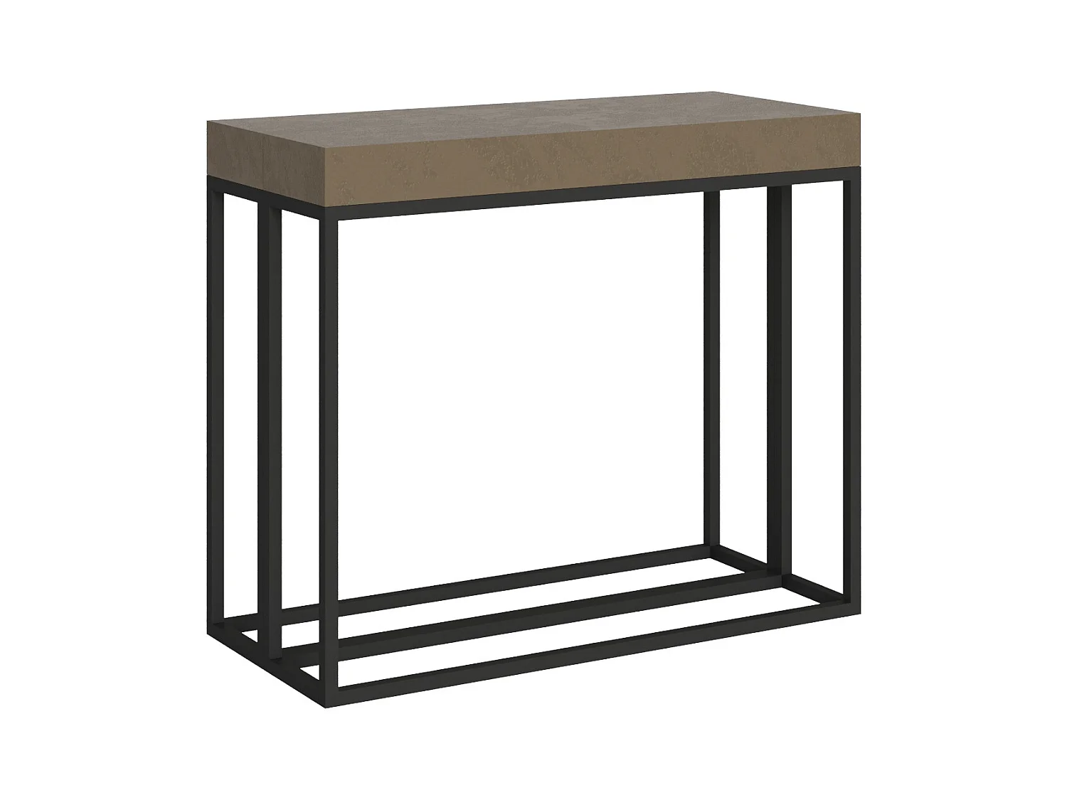 Itamoby Consolle allungabile 90x40/300 cm Epoca Tortora telaio Antracite