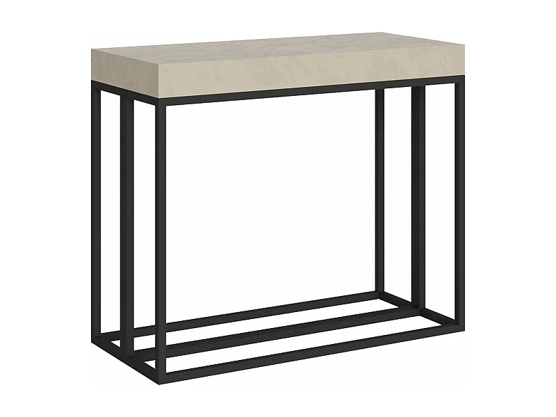 Consola extensible 90x40/196 cm Epoca Small Cachemira estructura Antracita