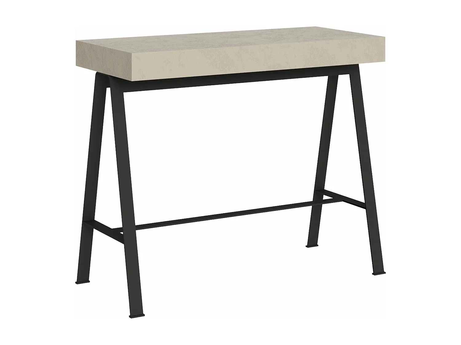 Console extensible 90x40/196 cm Banco Small Cachemire cadre Anthracite