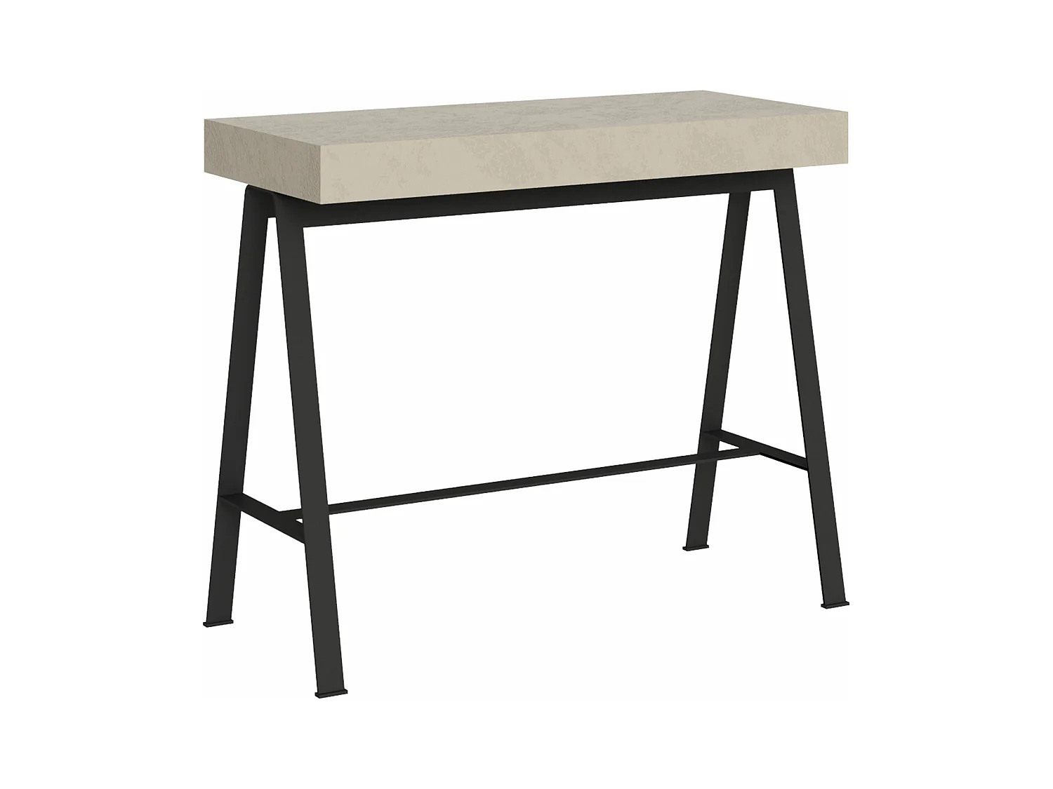 Console extensible 90x40/196 cm Banco Small Cachemire cadre Anthracite