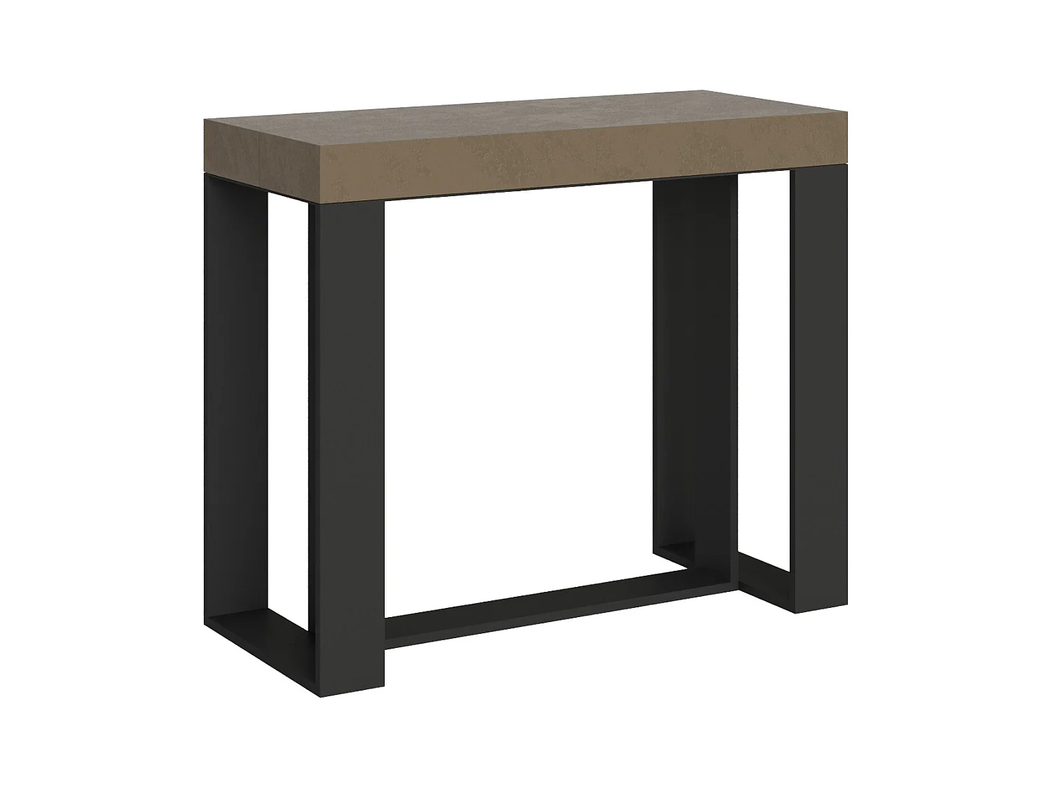 Itamoby Consolle allungabile 90x40/196 cm Futura Small Tortora telaio Antracite
