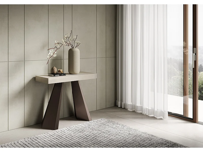 Ausziehbarer Konsolentisch 90x40/300 cm Diamante Kaschmir